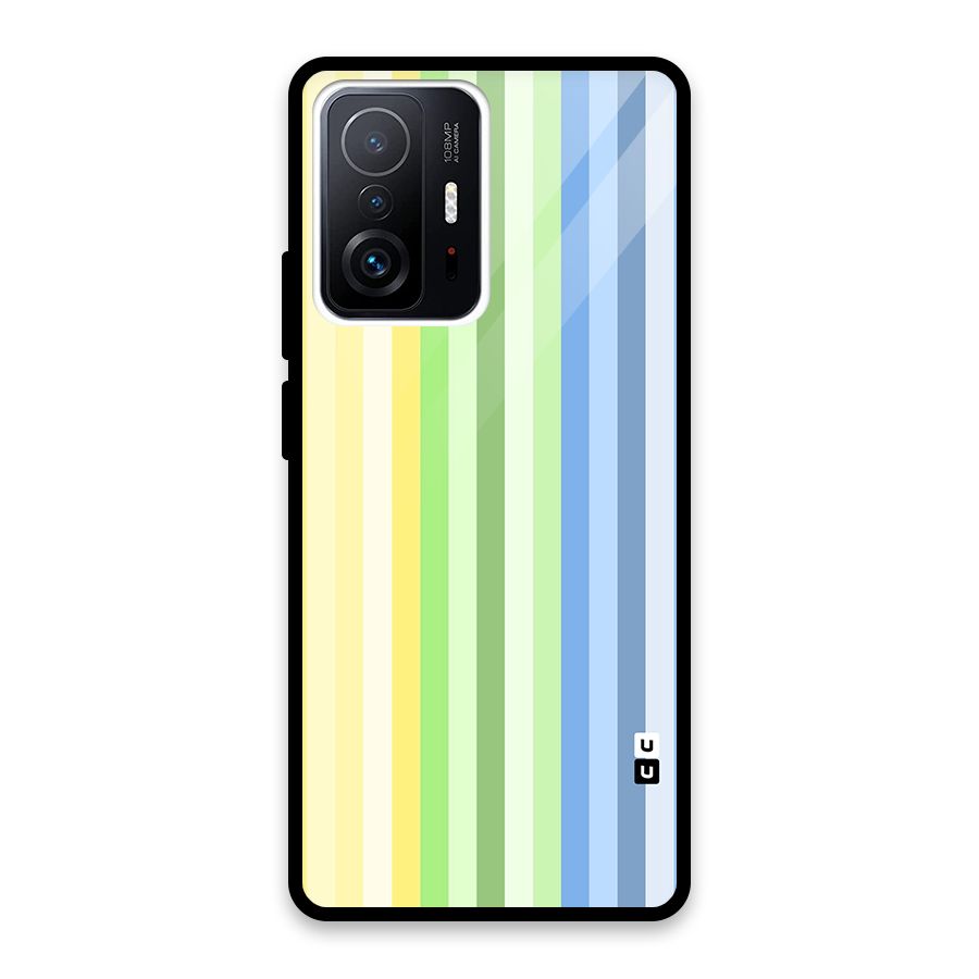 Minimal Pastel Shades Stripes Back Case for Xiaomi 11T Pro