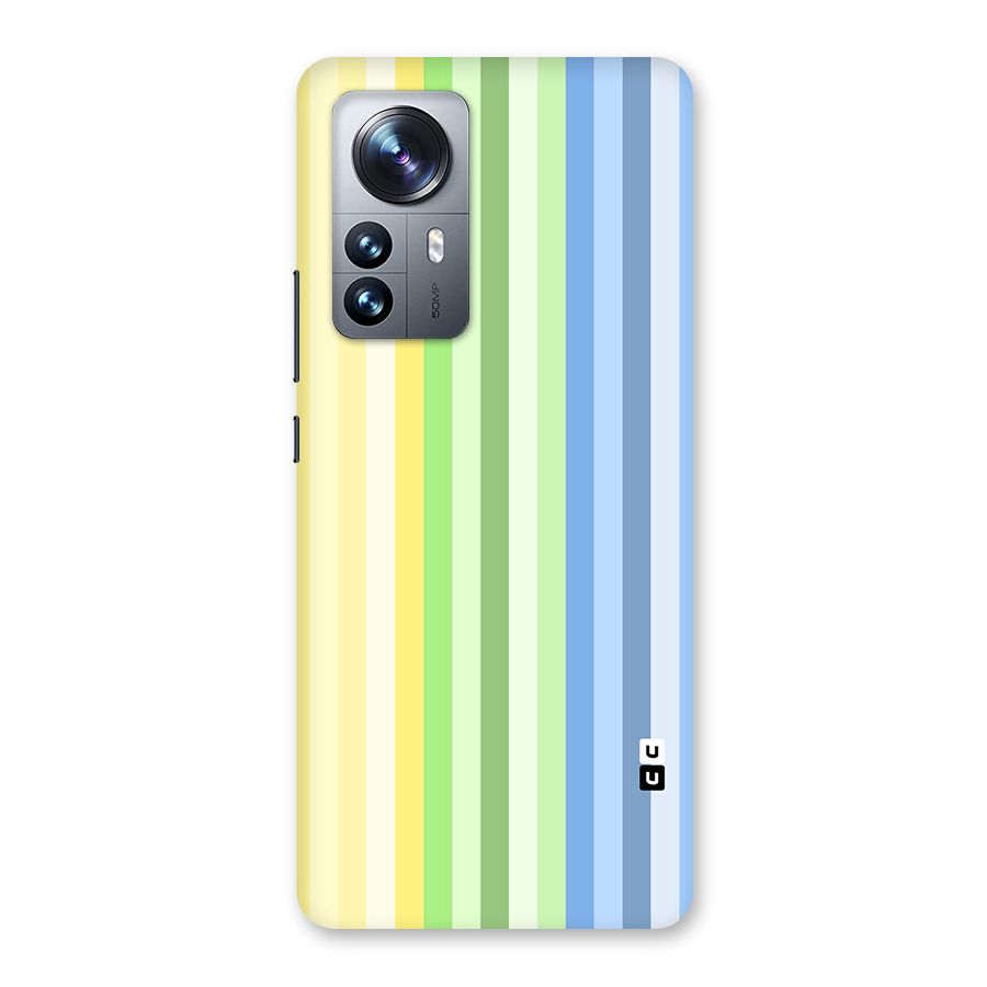 Minimal Pastel Shades Stripes Back Case for Xiaomi 12 Pro
