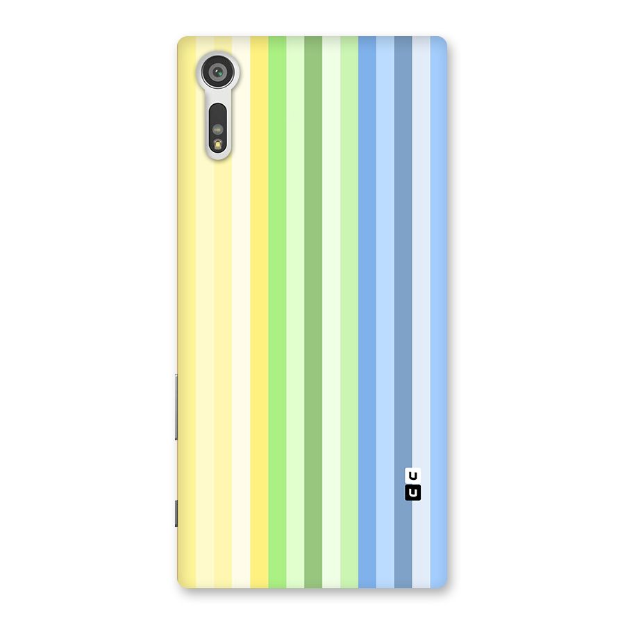 Minimal Pastel Shades Stripes Back Case for Xperia XZ