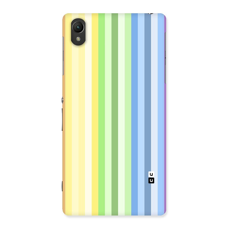 Minimal Pastel Shades Stripes Back Case for Xperia Z2