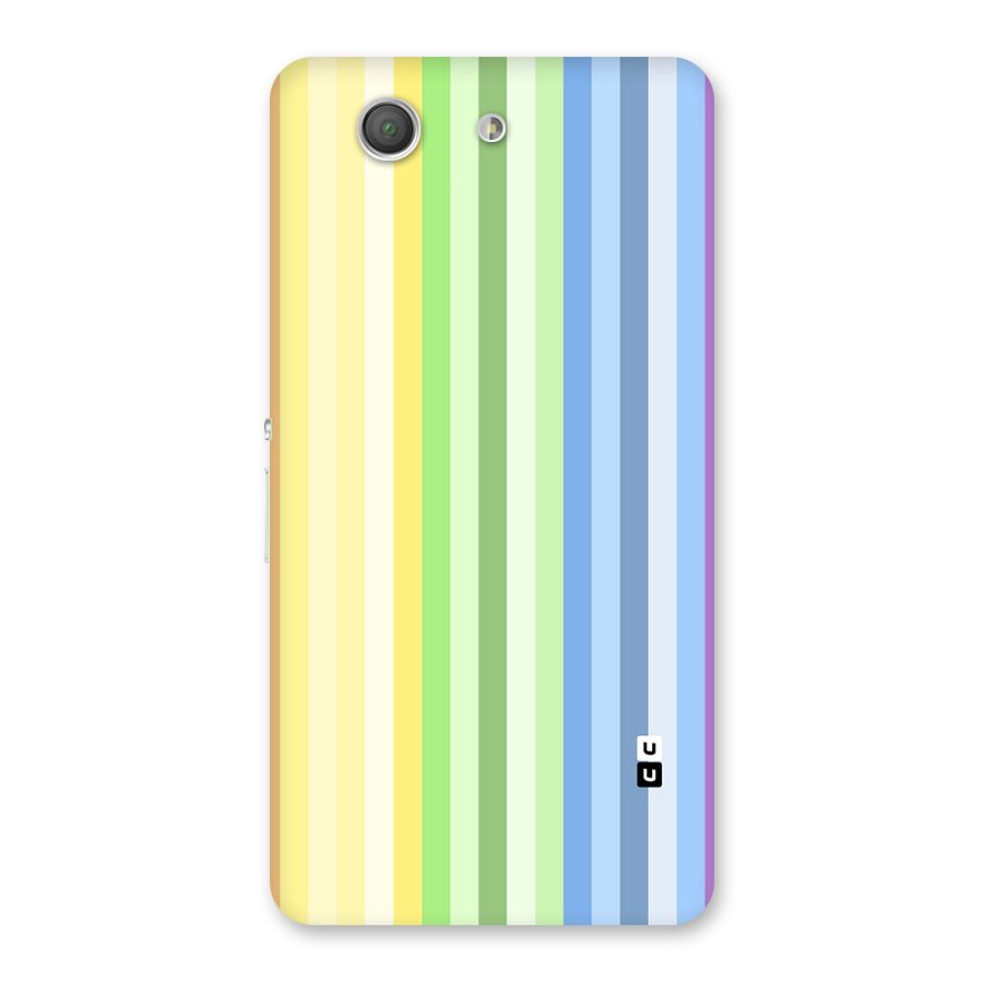 Minimal Pastel Shades Stripes Back Case for Xperia Z3 Compact