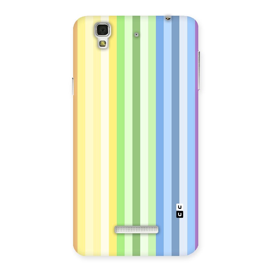 Minimal Pastel Shades Stripes Back Case for YU Yureka Plus