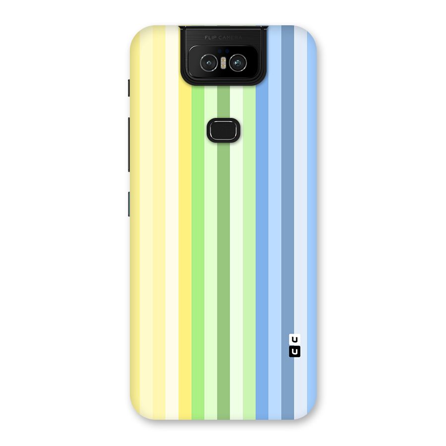 Minimal Pastel Shades Stripes Back Case for Zenfone 6z