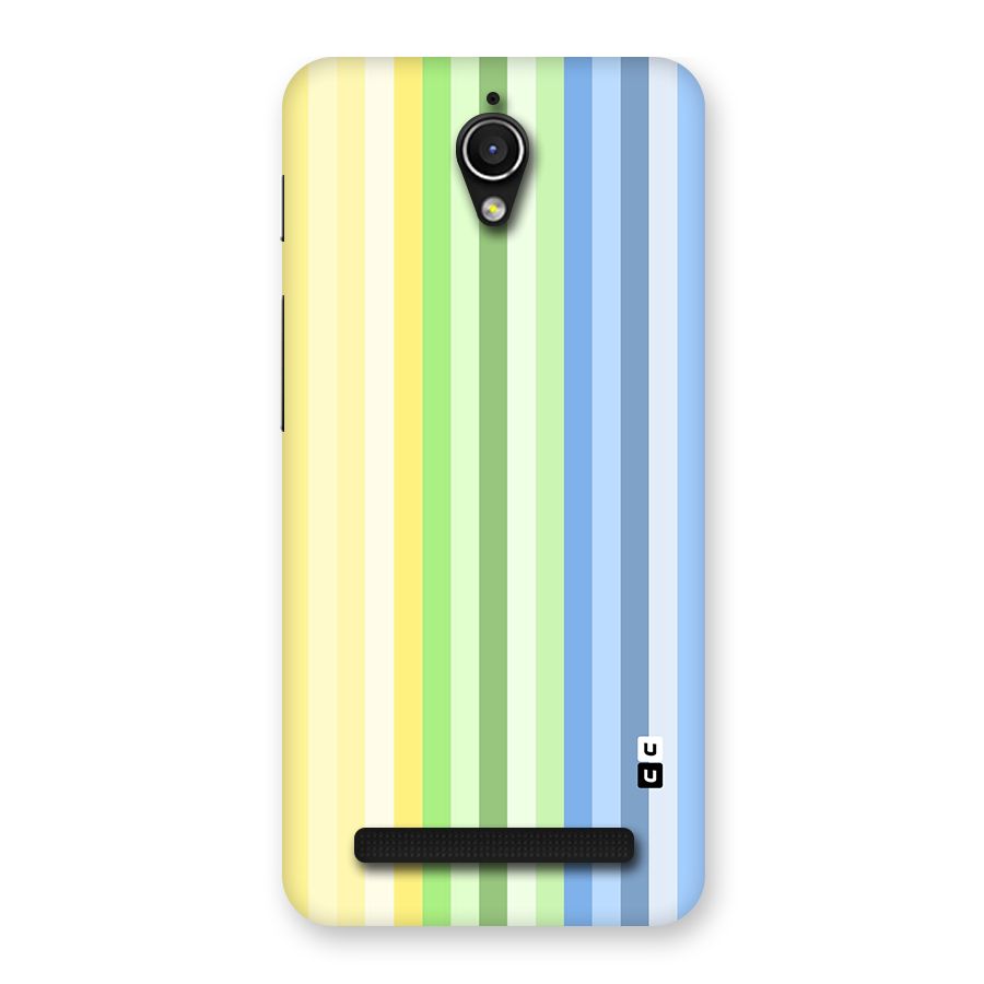 Minimal Pastel Shades Stripes Back Case for Zenfone Go