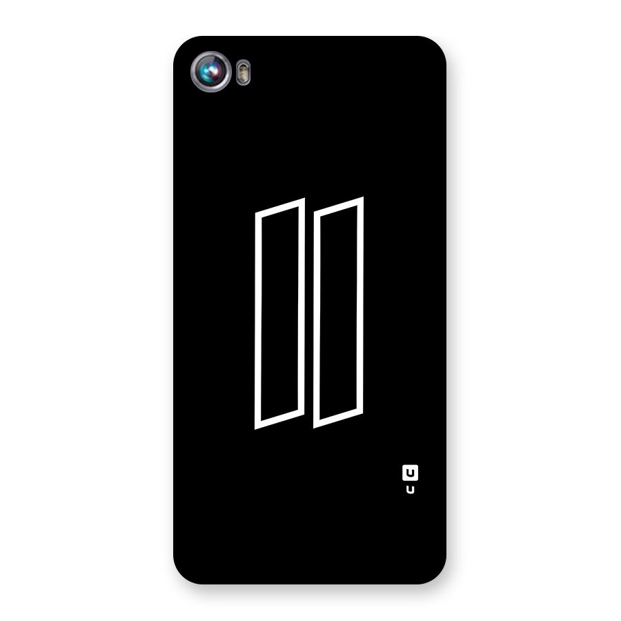 Minimal Slant Rectangles Back Case for Canvas Fire 4 (A107)