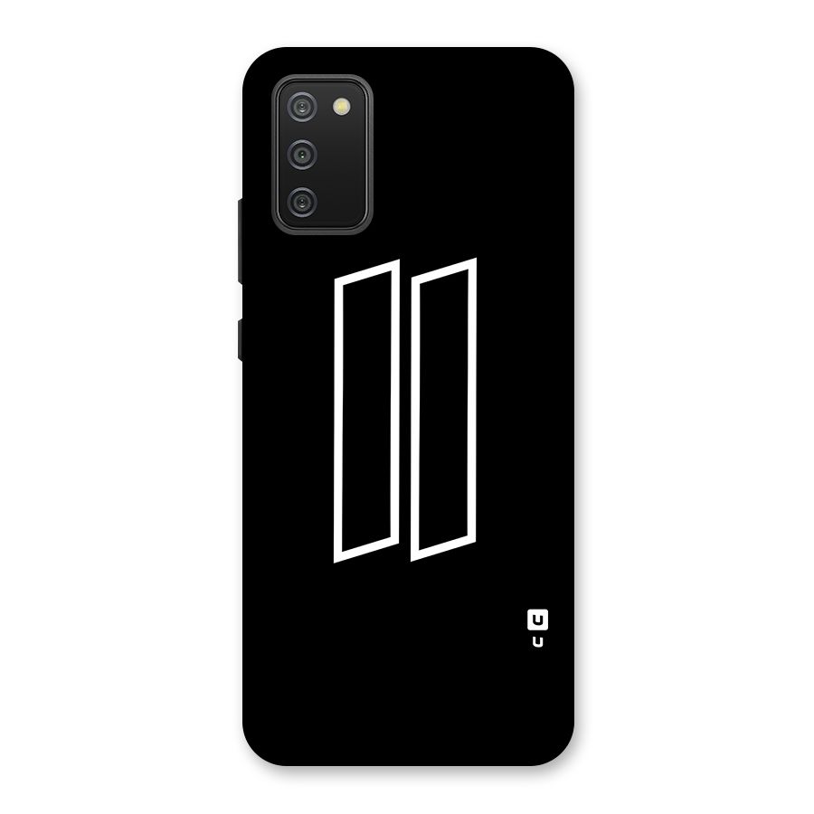 Minimal Slant Rectangles Back Case for Galaxy M02s