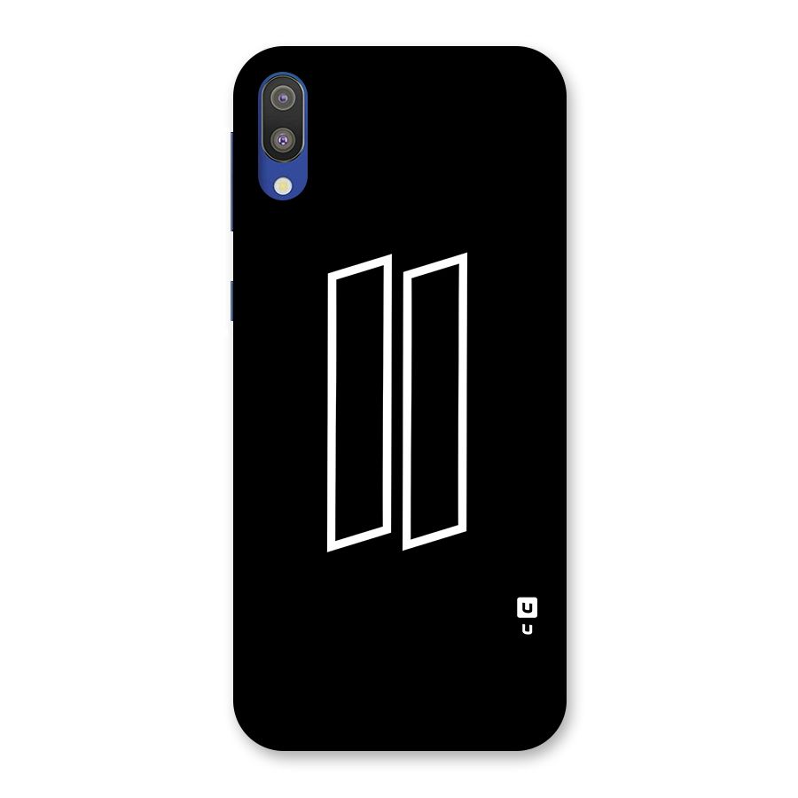 Minimal Slant Rectangles Back Case for Galaxy M10