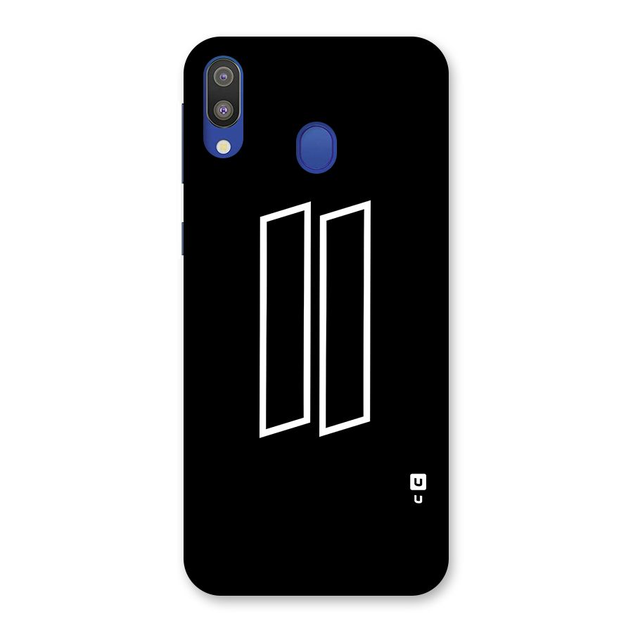 Minimal Slant Rectangles Back Case for Galaxy M20