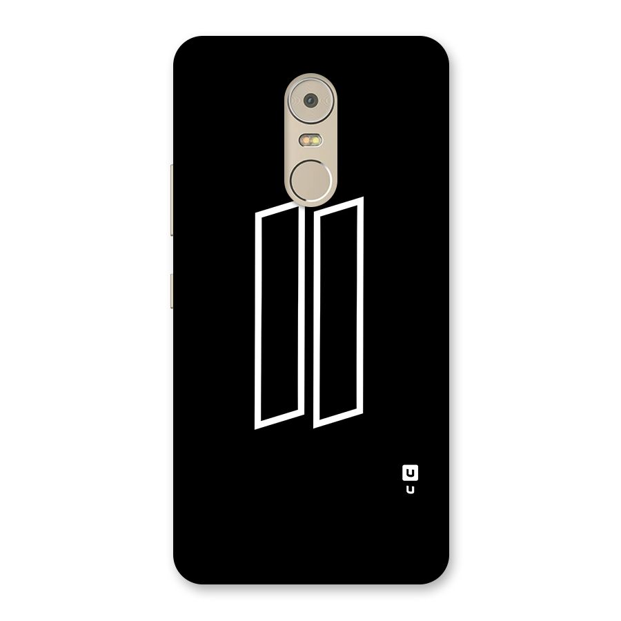 Minimal Slant Rectangles Back Case for Lenovo K6 Note