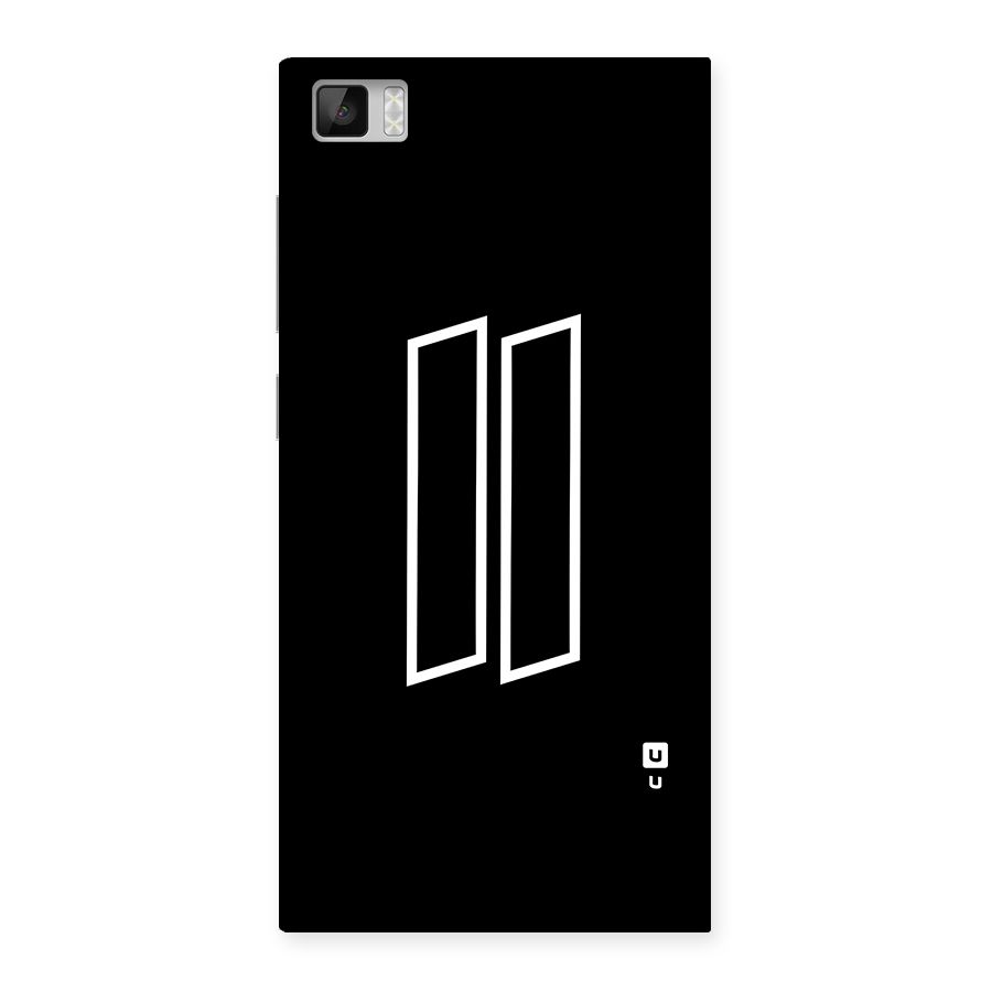 Minimal Slant Rectangles Back Case for Mi3