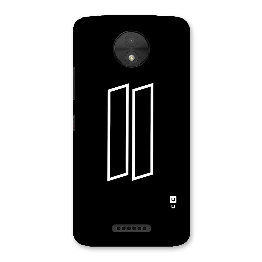 Minimal Slant Rectangles Back Case for Moto C