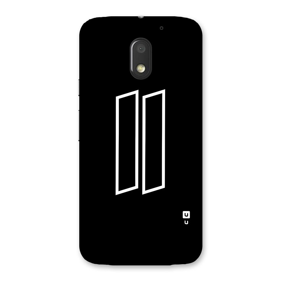 Minimal Slant Rectangles Back Case for Moto E3 Power
