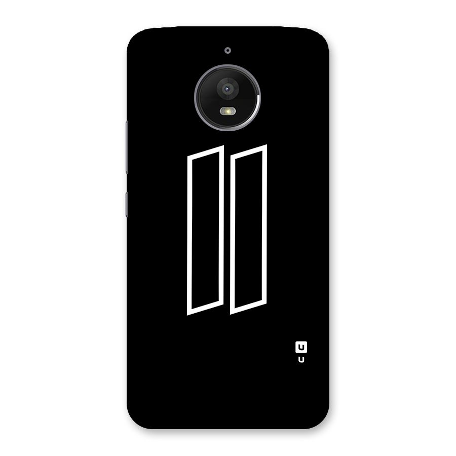 Minimal Slant Rectangles Back Case for Moto E4 Plus