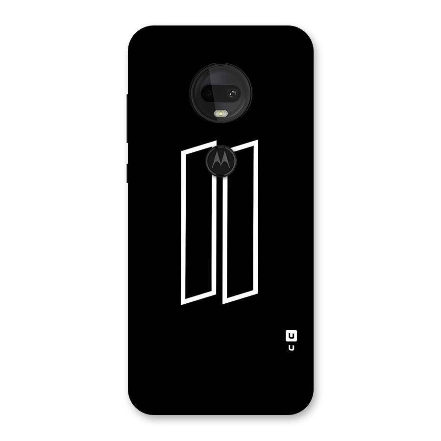 Minimal Slant Rectangles Back Case for Moto G7