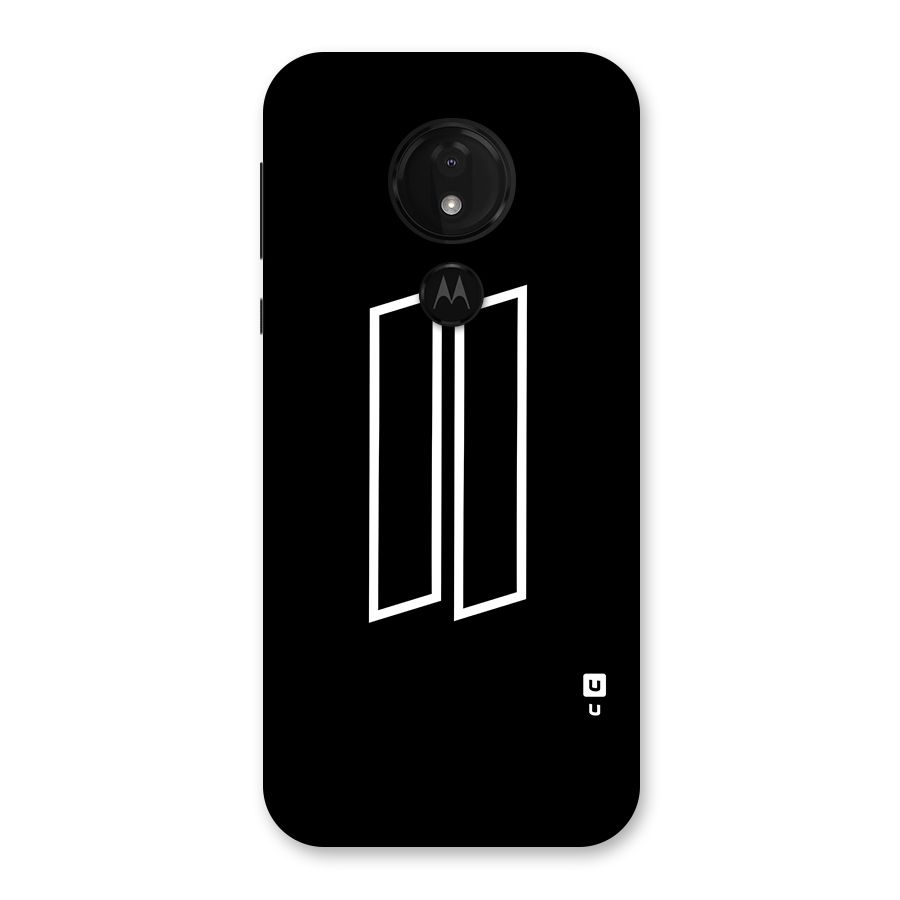 Minimal Slant Rectangles Back Case for Moto G7 Power
