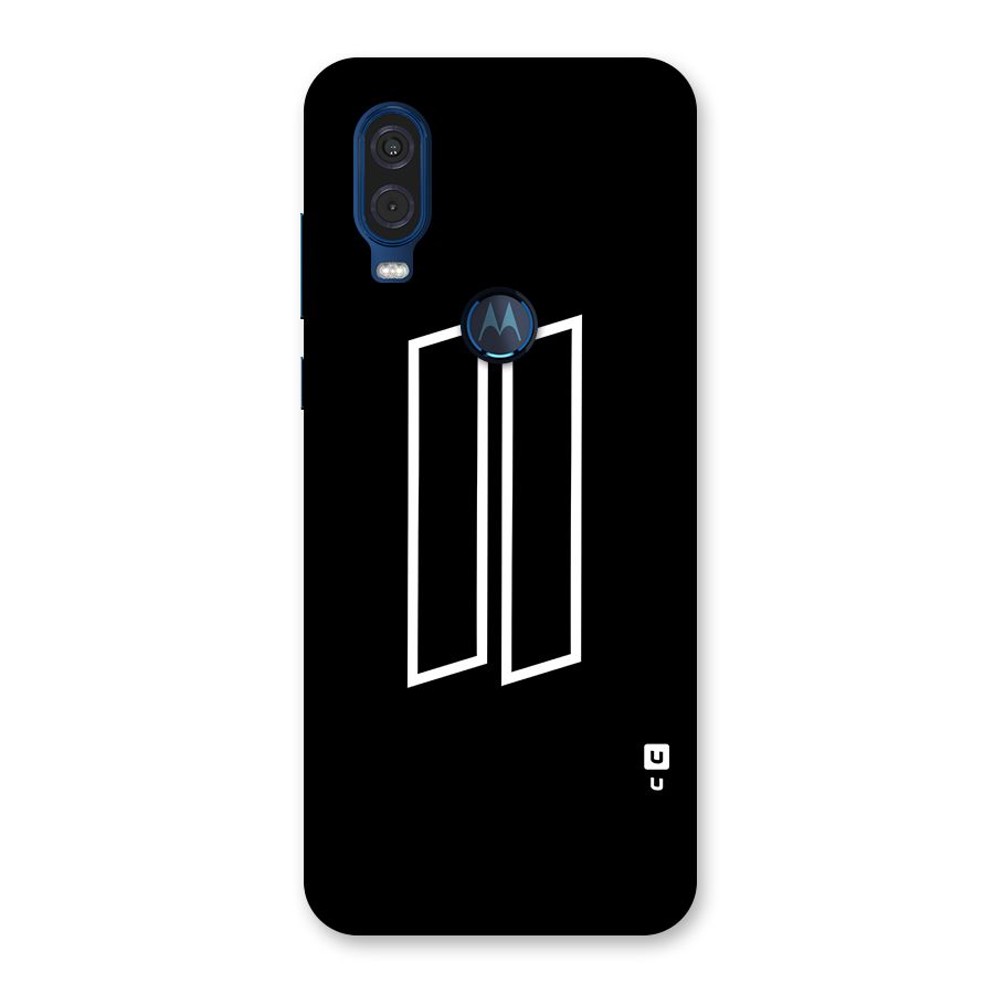 Minimal Slant Rectangles Back Case for Motorola One Vision