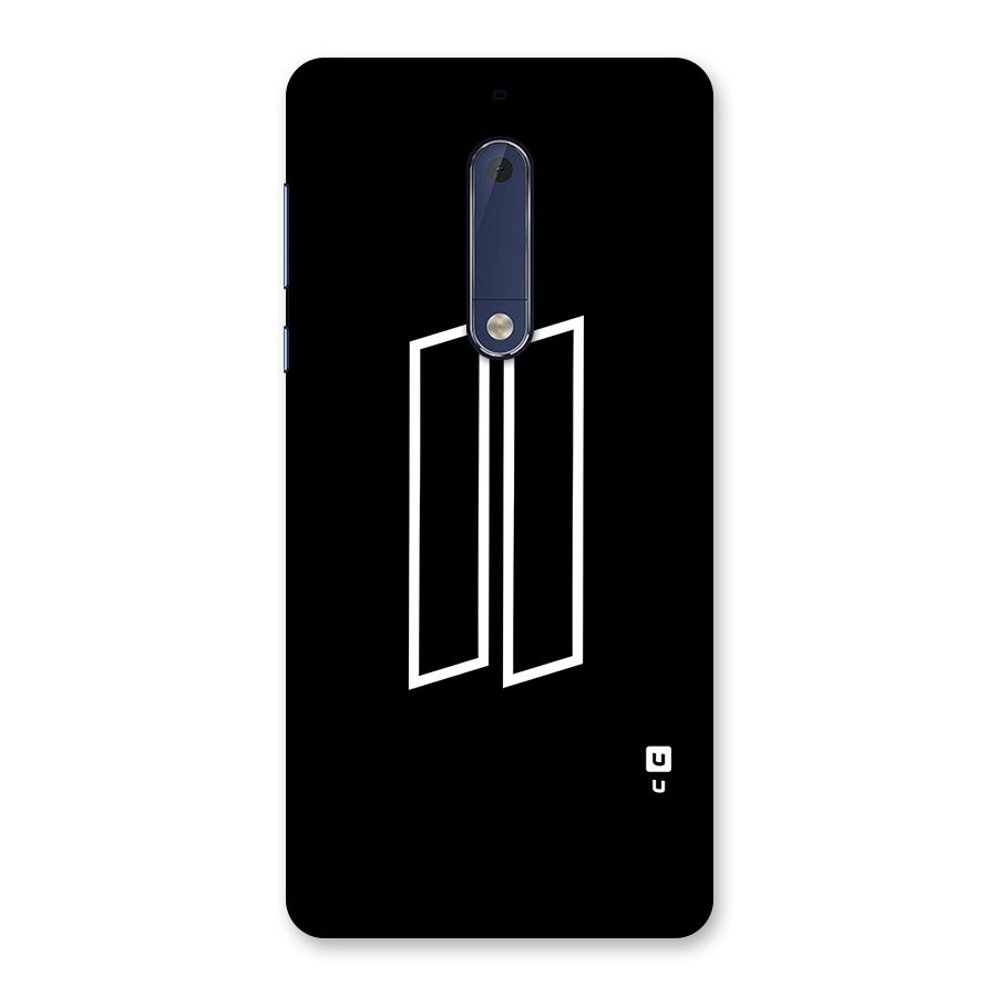 Minimal Slant Rectangles Back Case for Nokia 5