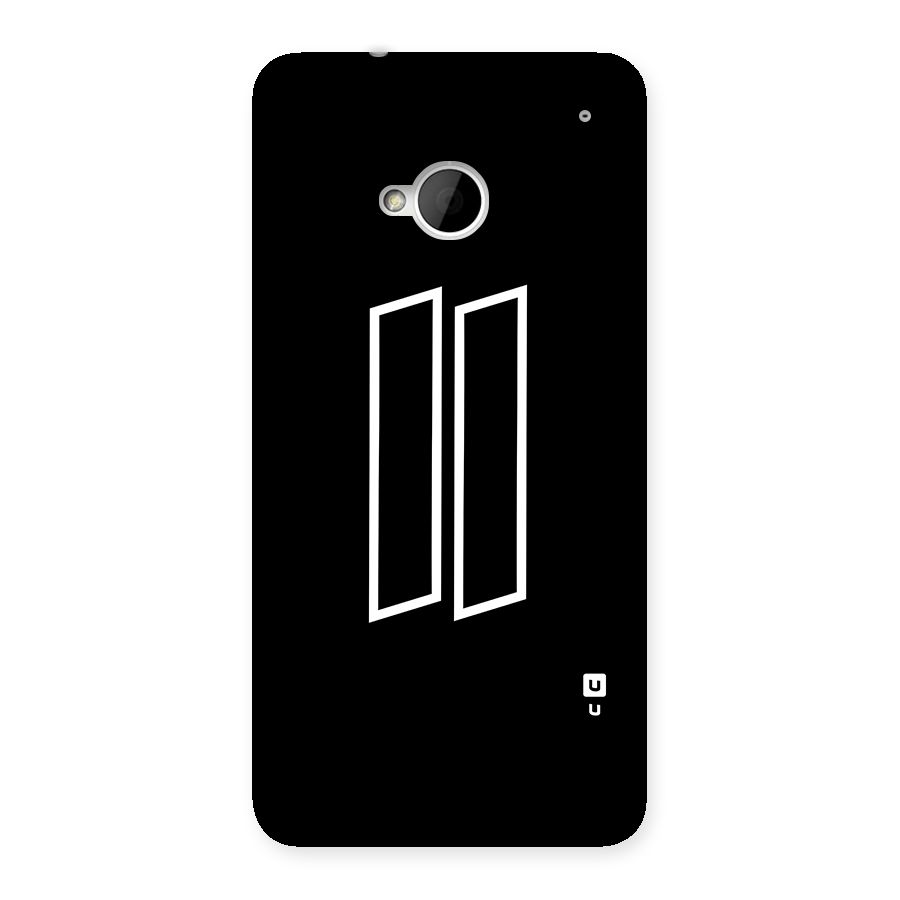 Minimal Slant Rectangles Back Case for One M7 (Single Sim)