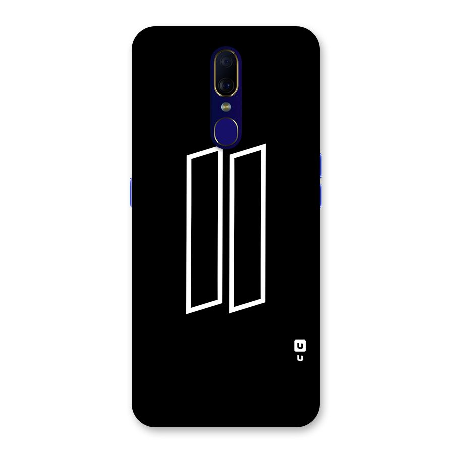 Minimal Slant Rectangles Back Case for Oppo F11