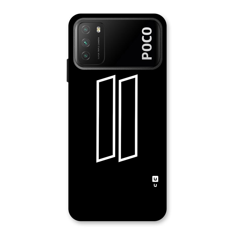 Minimal Slant Rectangles Back Case for Poco M3