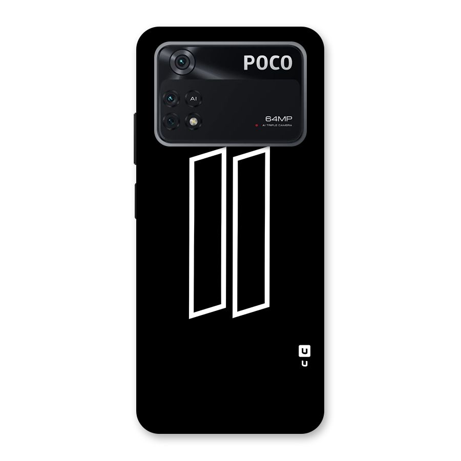 Minimal Slant Rectangles Back Case for Poco M4 Pro 4G