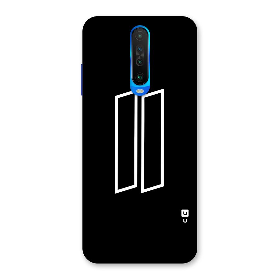 Minimal Slant Rectangles Back Case for Poco X2