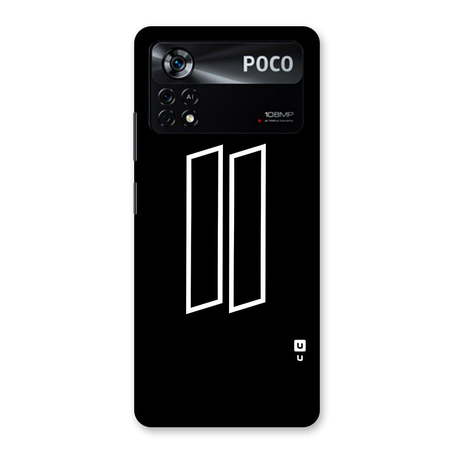 Minimal Slant Rectangles Back Case for Poco X4 Pro 5G