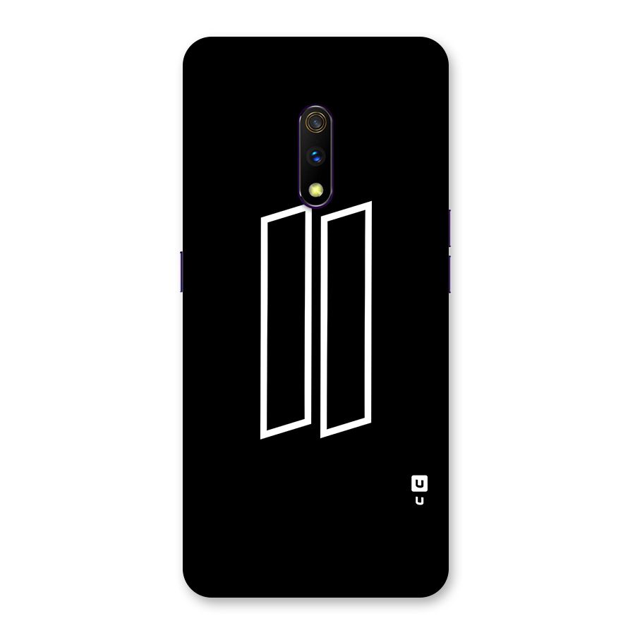 Minimal Slant Rectangles Back Case for Realme X