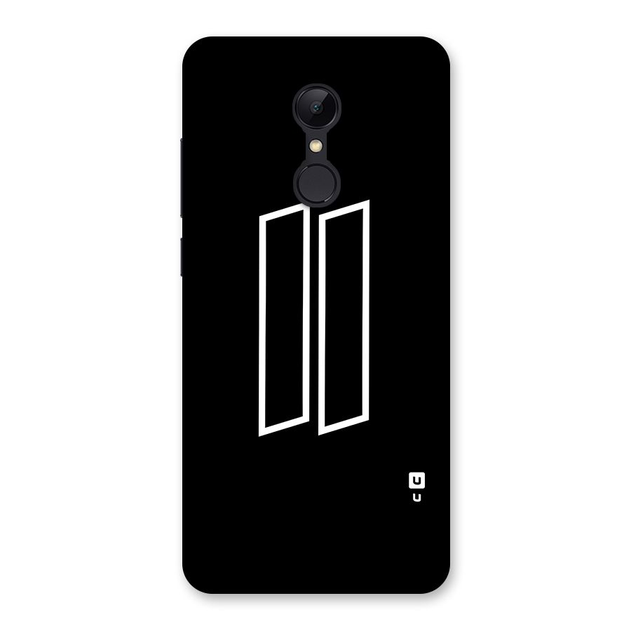 Minimal Slant Rectangles Back Case for Redmi 5
