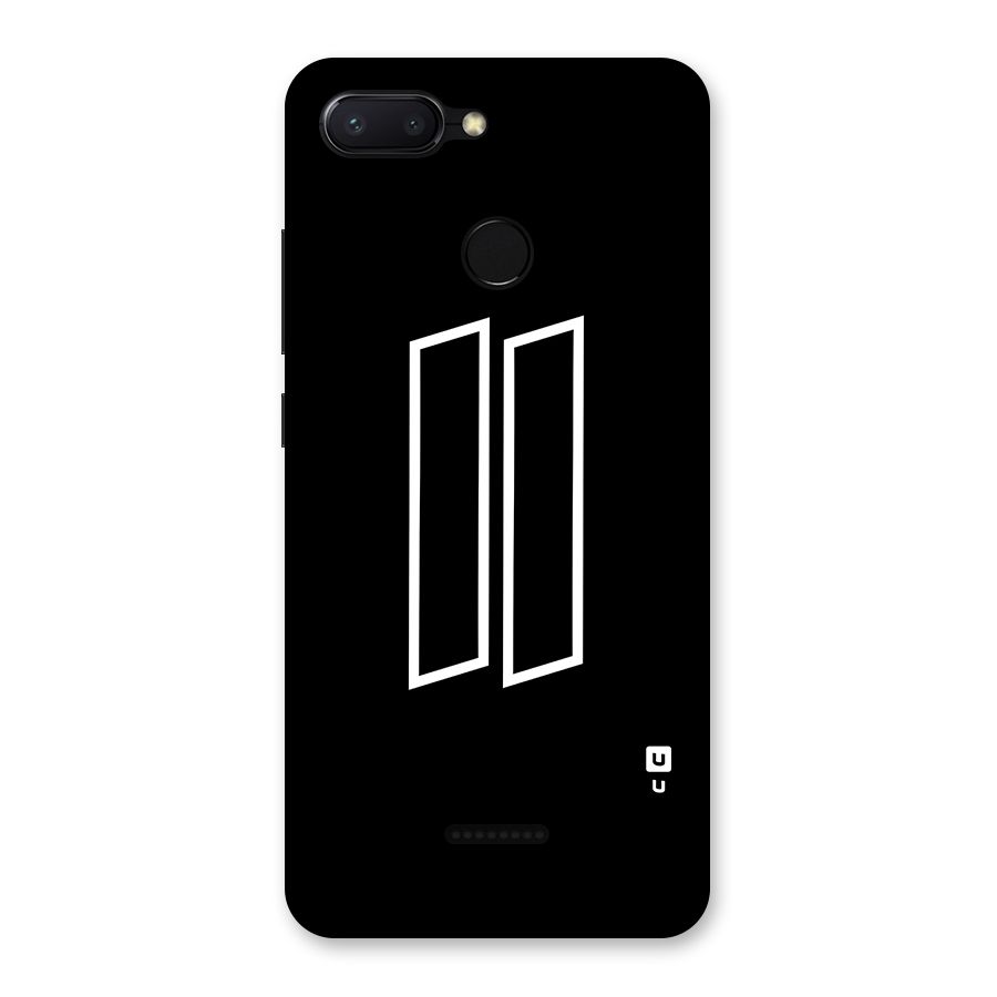 Minimal Slant Rectangles Back Case for Redmi 6