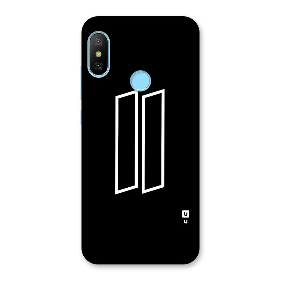 Minimal Slant Rectangles Back Case for Redmi 6 Pro