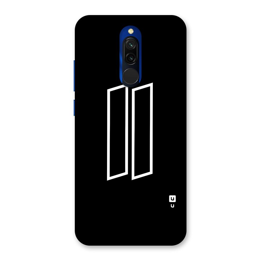 Minimal Slant Rectangles Back Case for Redmi 8