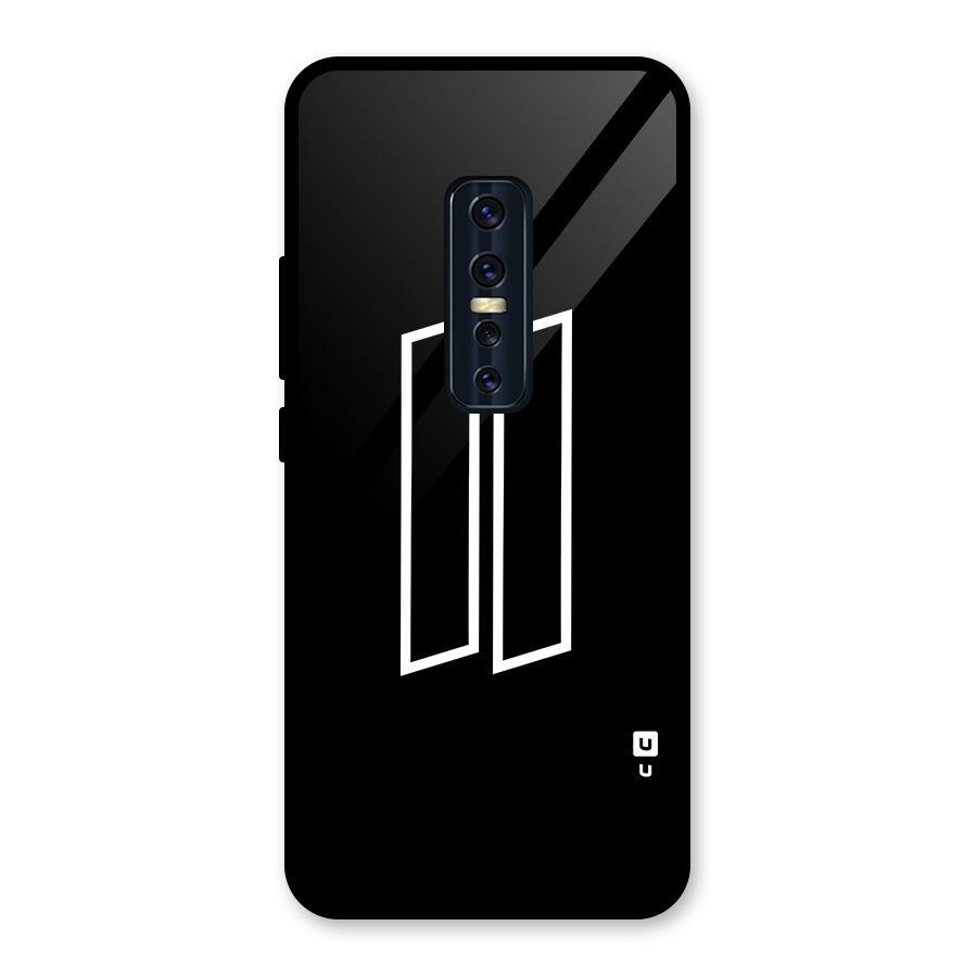 Minimal Slant Rectangles Back Case for Vivo V17 Pro