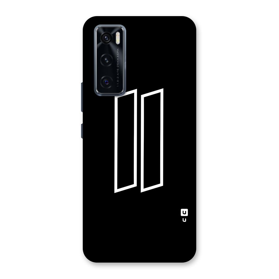 Minimal Slant Rectangles Back Case for Vivo V20 SE