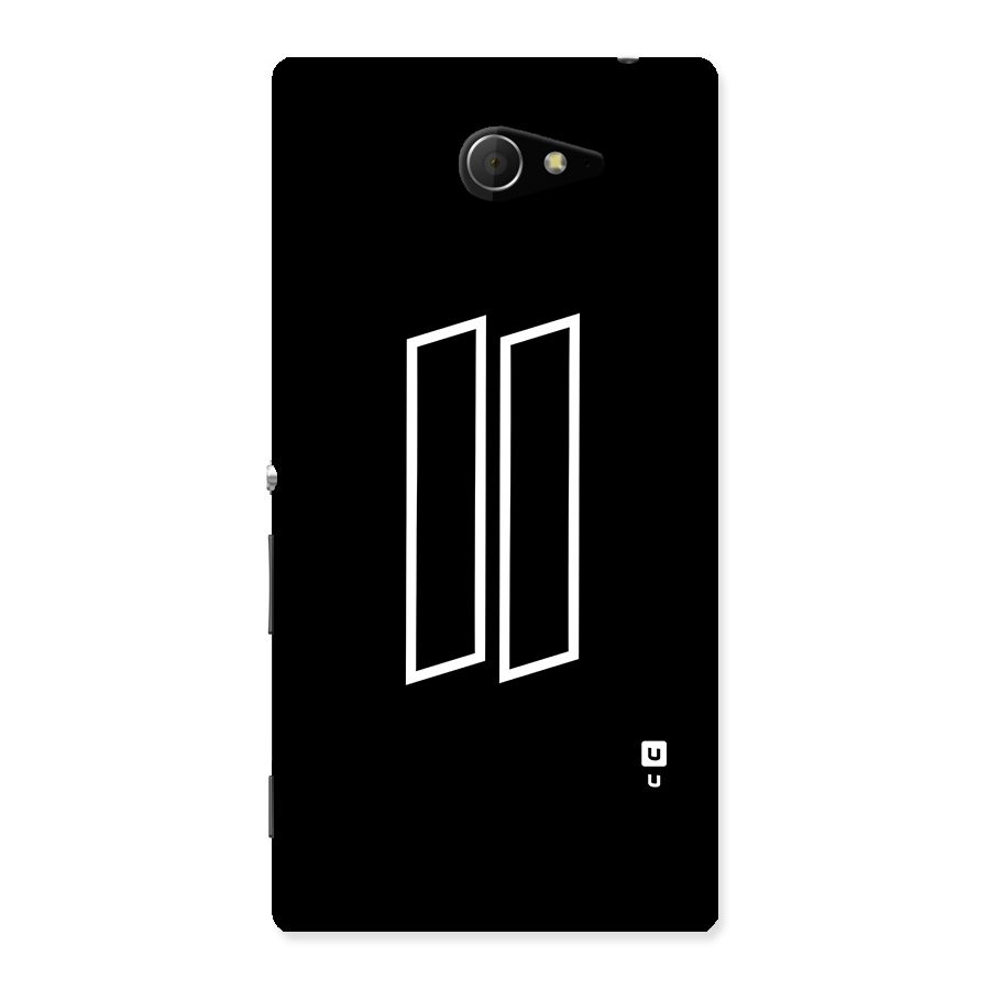 Minimal Slant Rectangles Back Case for Xperia M2
