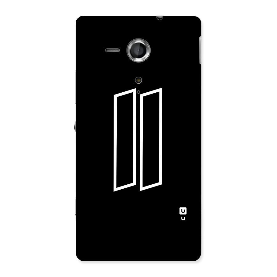 Minimal Slant Rectangles Back Case for Xperia Sp