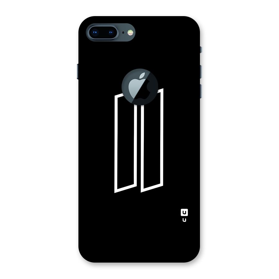 Minimal Slant Rectangles Back Case for iPhone 7 Plus Logo Cut