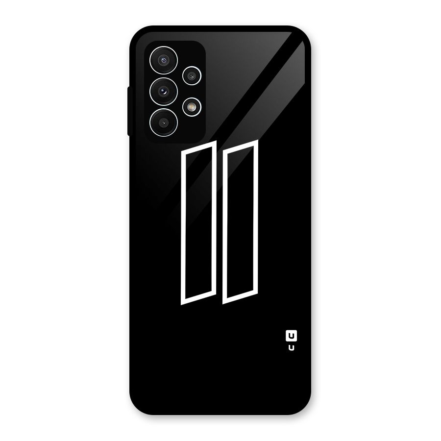Minimal Slant Rectangles Glass Back Case for Galaxy A23