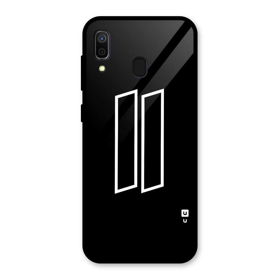 Minimal Slant Rectangles Glass Back Case for Galaxy A30
