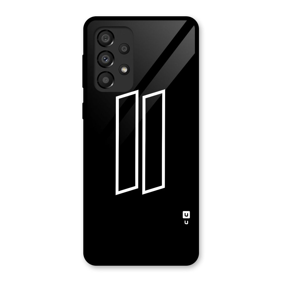 Minimal Slant Rectangles Glass Back Case for Galaxy A33 5G