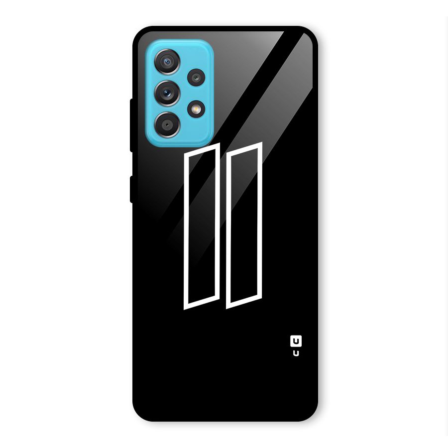 Minimal Slant Rectangles Glass Back Case for Galaxy A52s 5G
