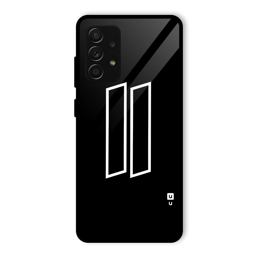 Minimal Slant Rectangles Glass Back Case for Galaxy A53 5G