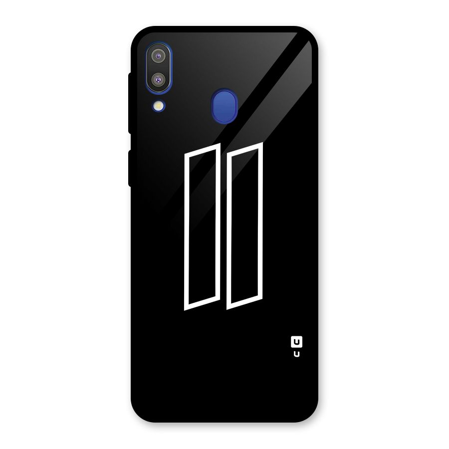 Minimal Slant Rectangles Glass Back Case for Galaxy M20