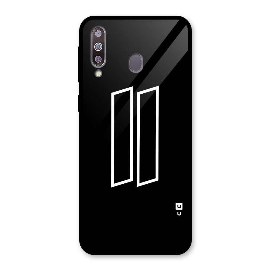 Minimal Slant Rectangles Glass Back Case for Galaxy M30