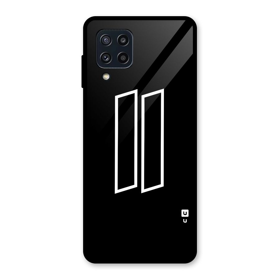 Minimal Slant Rectangles Glass Back Case for Galaxy M32