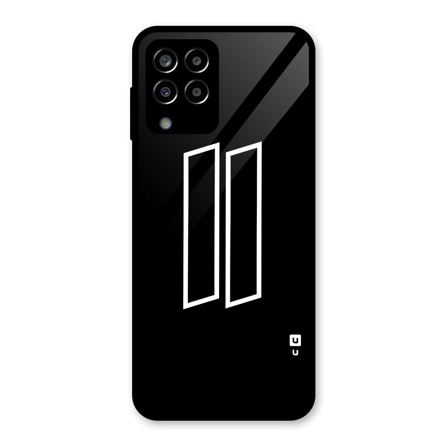 Minimal Slant Rectangles Glass Back Case for Galaxy M33