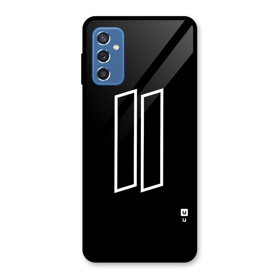 Minimal Slant Rectangles Glass Back Case for Galaxy M52 5G