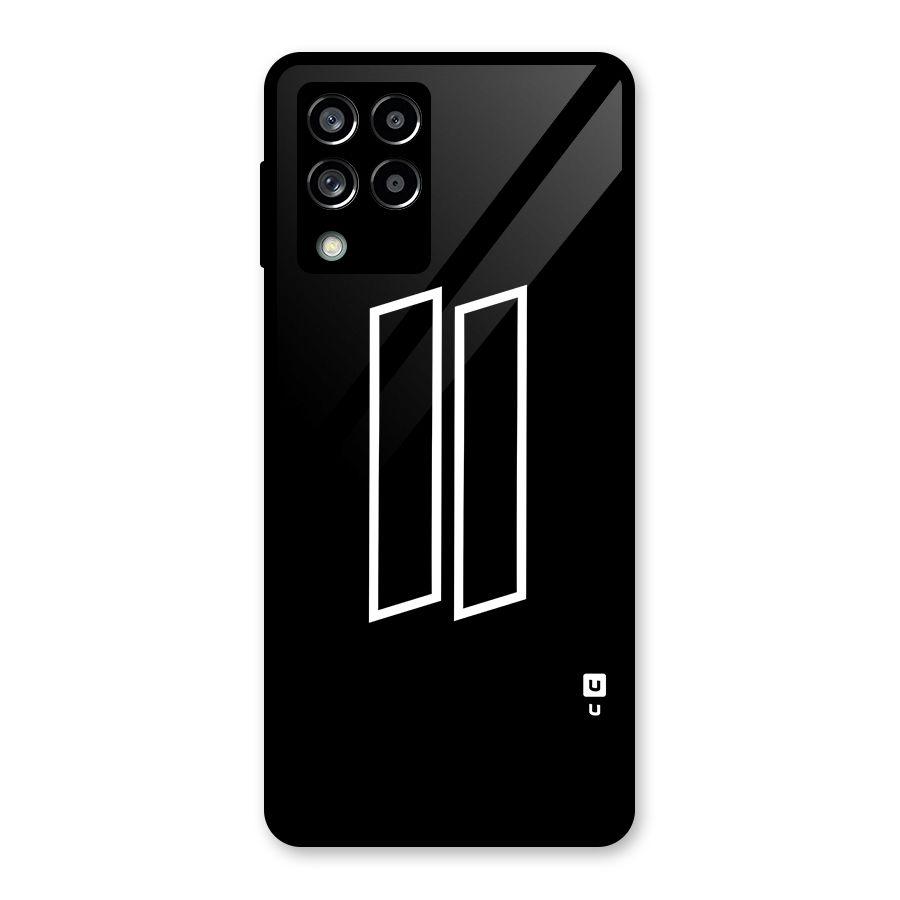 Minimal Slant Rectangles Glass Back Case for Galaxy M53 5G