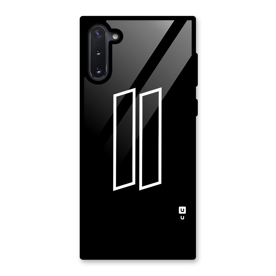 Minimal Slant Rectangles Glass Back Case for Galaxy Note 10