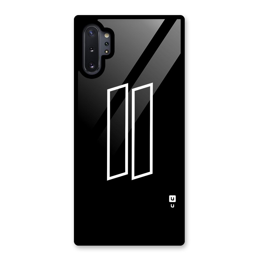 Minimal Slant Rectangles Glass Back Case for Galaxy Note 10 Plus